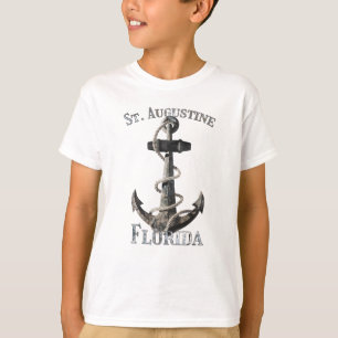 St. Augustine Florida Vacation Nautical Anchor Sai T-Shirt
