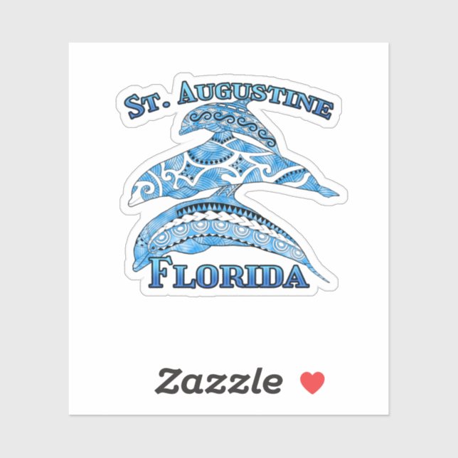 St. Augustine Florida Vacation Tribal Dolphins (Sheet)