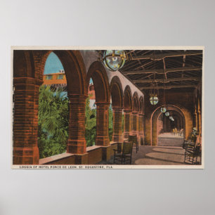 St. Augustine, Florida - View of Hotel Ponce de Poster