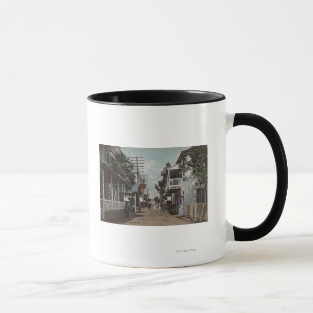 St. Augustine, Florida - View of St. George St. Mug (Right)