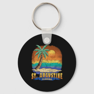St Augustine Florida Vintage Distressed Souvenir Key Ring