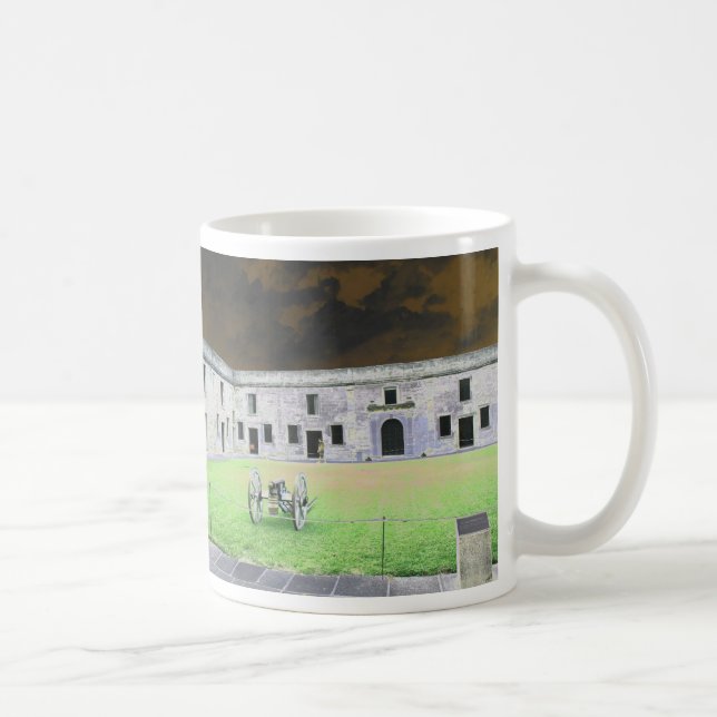 St  Augustine Fort I solarised Coffee Mug (Right)