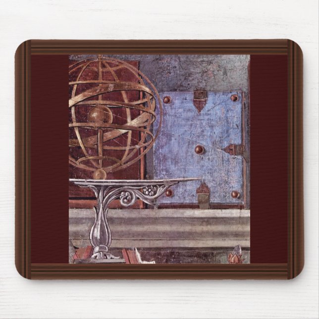 St. Augustine In Contemplative Prayer Detail Mouse Mat (Front)