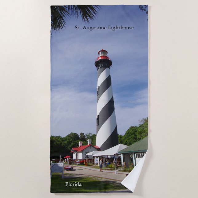 St. Augustine Lighthouse beach towel (Front)