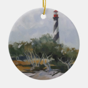 St. Augustine Lighthouse Ceramic Tree Decoration