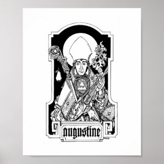 St. Augustine of Hippo 8" x 10" Print