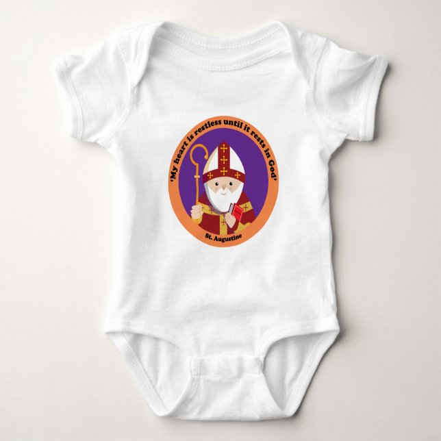 St. Augustine of Hippo Baby Bodysuit (Front)