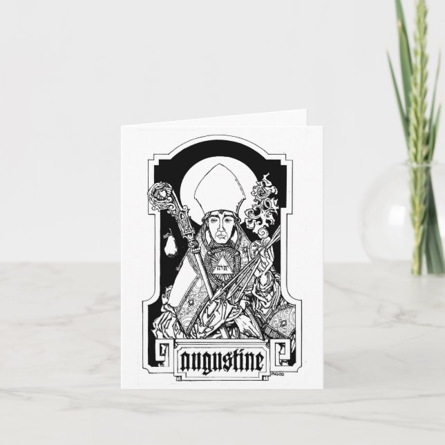 St. Augustine of Hippo Notecard (Front)