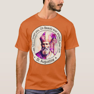 St Augustine of Hippo Religious Quotes Gift Inspir T-Shirt