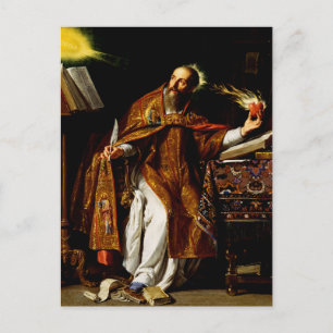 St. Augustine of Hippo The Flame of Divine Love Postcard