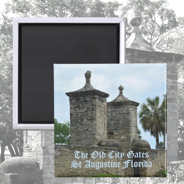 St  Augustine Old City Gates Historic Florida Magnet (Creator Uploaded)