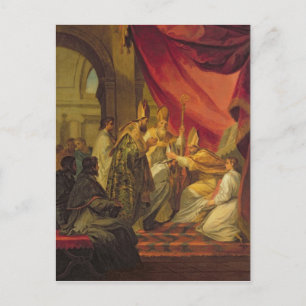 St. Augustine  ordained as the Bishop Postcard