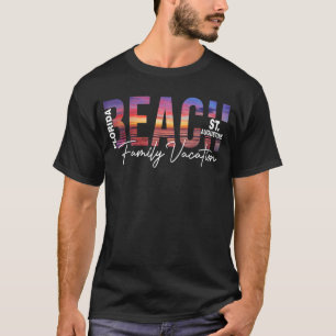St Augustine Palm Trees Beach Florida Vacation Fa T-Shirt