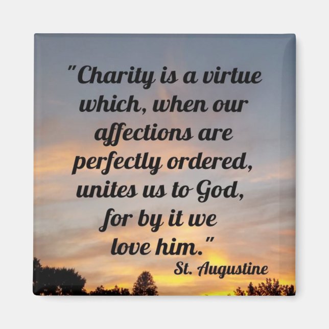 St. Augustine Quote Magnet (Front)
