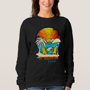 St Augustine Sunset Florida Vacation Couples Famil Sweatshirt