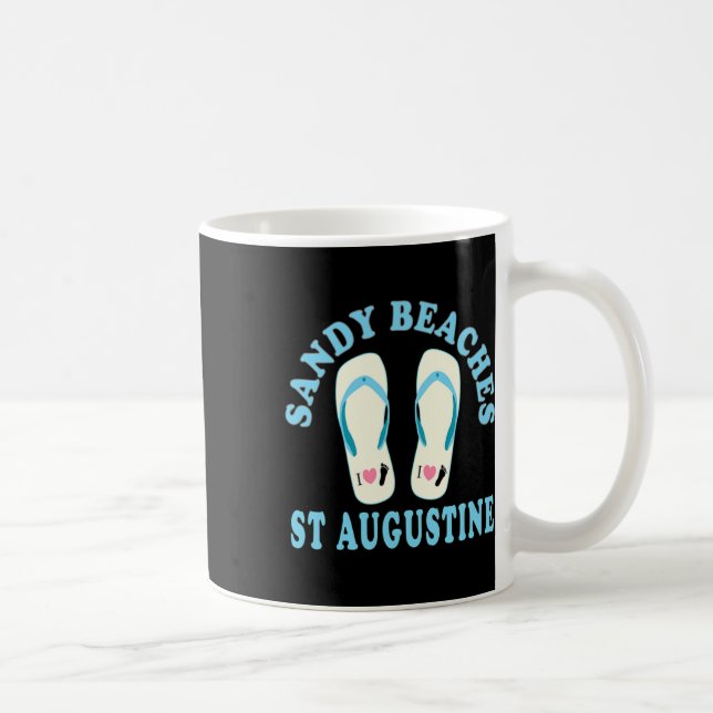 St Augustine Vacation Sandy Beaches I Heart Flip F Coffee Mug (Right)