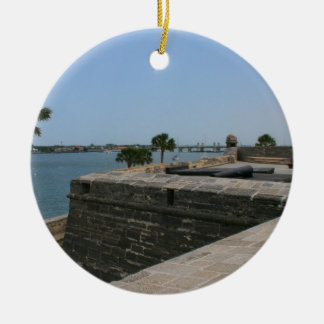 St Augustine View from fort towards bridge Ceramic Tree Decoration