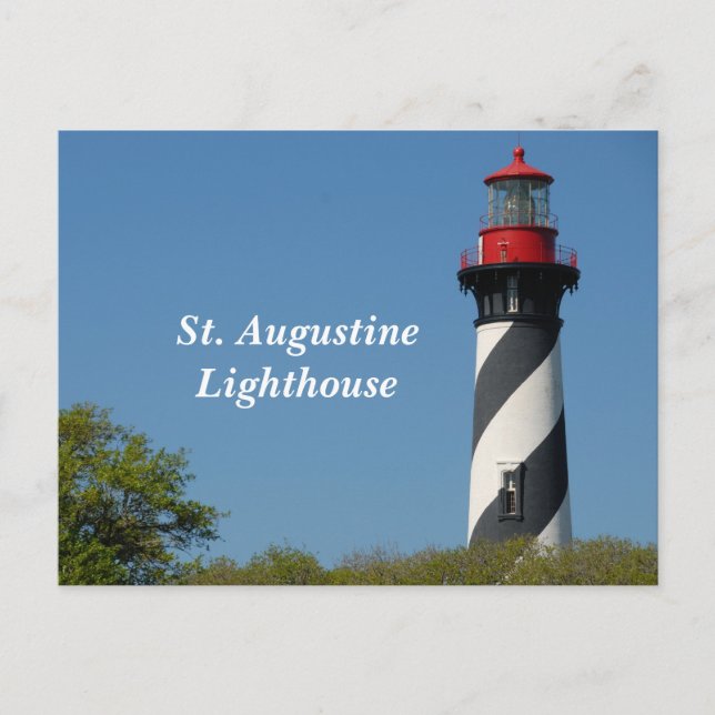 St Augustrine Lighthouse Postcard (Front)