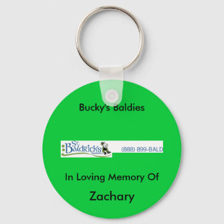 st_baldricks_logo, Bucky's Baldies, In Loving M... Key Ring