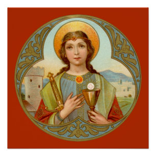 St. Barbara (BK 001) 20"x20" Poster 3