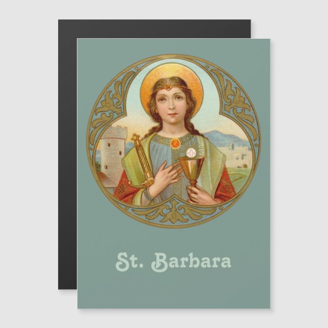 St. Barbara (BK 001) 5"x7" (Front/Back)
