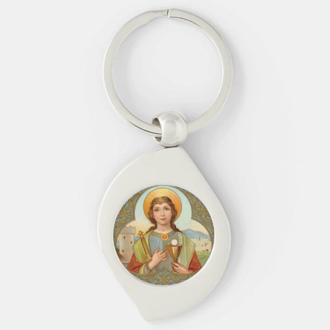 St. Barbara (BK 001) Key Ring (Front)