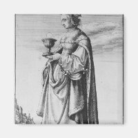 St. Barbara, etched by Wenceslaus Hollar, 1647