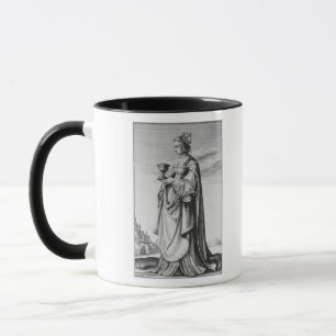St. Barbara, etched by Wenceslaus Hollar, 1647 Mug