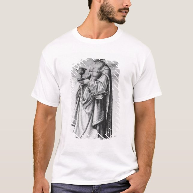 St. Barbara, etched by Wenceslaus Hollar, 1647 T-Shirt (Front)