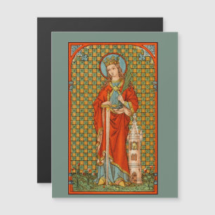 St. Barbara (JP 01) 4.25"x5.6" Magnetic Postcard