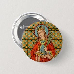 St. Barbara  (JP 01) 6 Cm Round Badge
