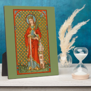 St. Barbara  (JP 01) 8"x10" Plaque