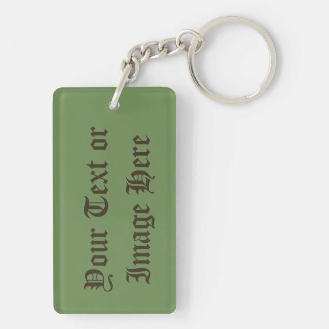 St. Barbara (JP 01) Blank/DIY Back Key Ring (Back)