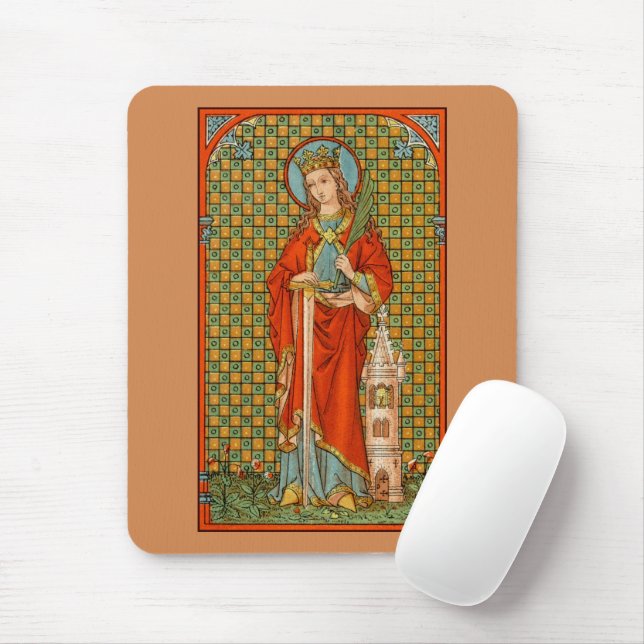 St. Barbara  (JP 01) Mouse Mat (With Mouse)