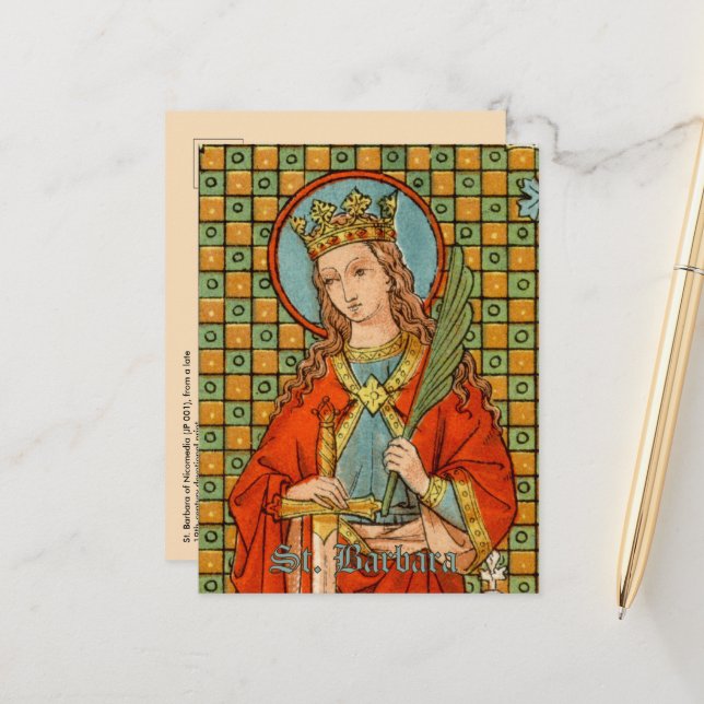 St. Barbara  (JP 01) Postcard 1 (Front/Back In Situ)