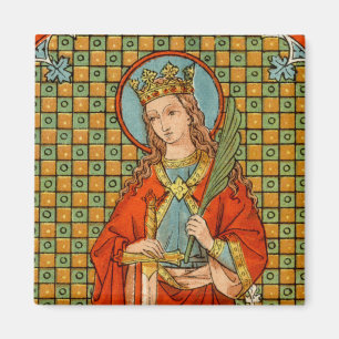 St. Barbara (JP 01) Square Magnet
