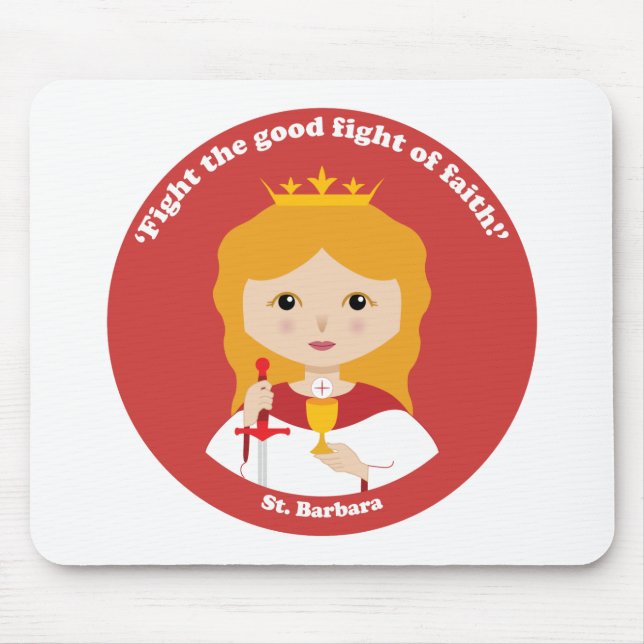 St. Barbara Mouse Mat (Front)