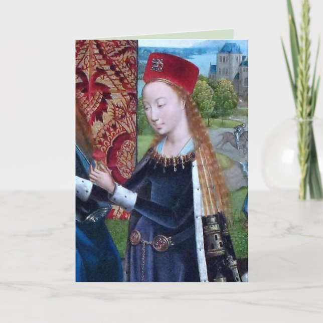 St Barbara of Nicomedia (detail; M 070) Card (Front)