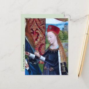 St Barbara of Nicomedia (detail; M 070) Postcard