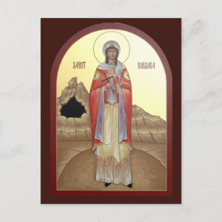 St. Barbara Prayer Card