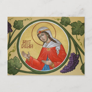 St. Barbara Prayer Card
