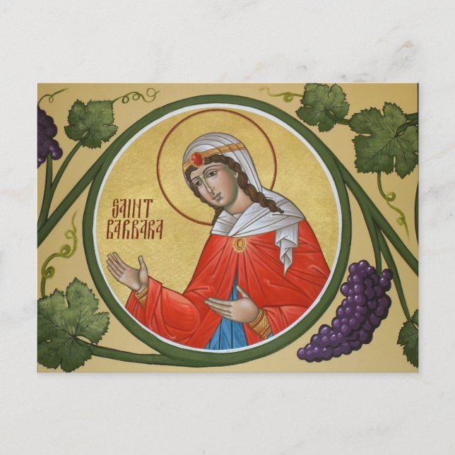 St. Barbara Prayer Card (Front)
