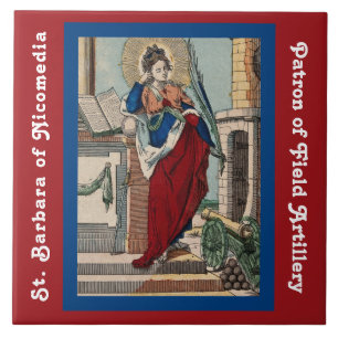 St. Barbara with Artillery (M 007) Tile 2