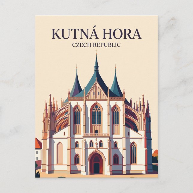 St. Barbara's Church Czech Republic Postcard (Front)