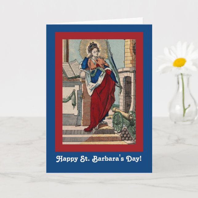 St. Barbara's Day (M 007) Greeting Card (Small Plant)