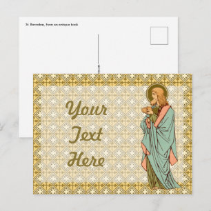 St. Barnabas the Apostle (RLS 02) Postcard 1
