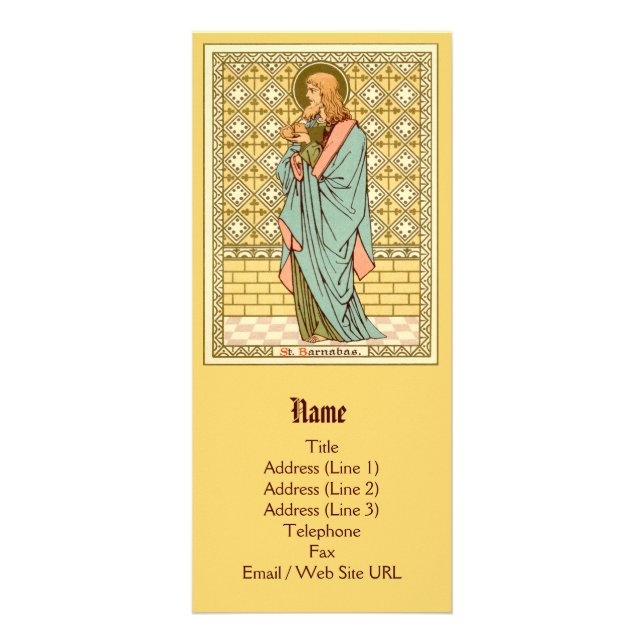 St. Barnabas the Apostle (RLS 02) (Style 1) Rack Card (Front)