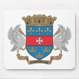 St. Barthelemy Coat of Arms Mouse Mat