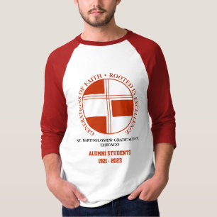 St. Bartholomew Grade School 3/4 Raglan Sleeve T-Shirt