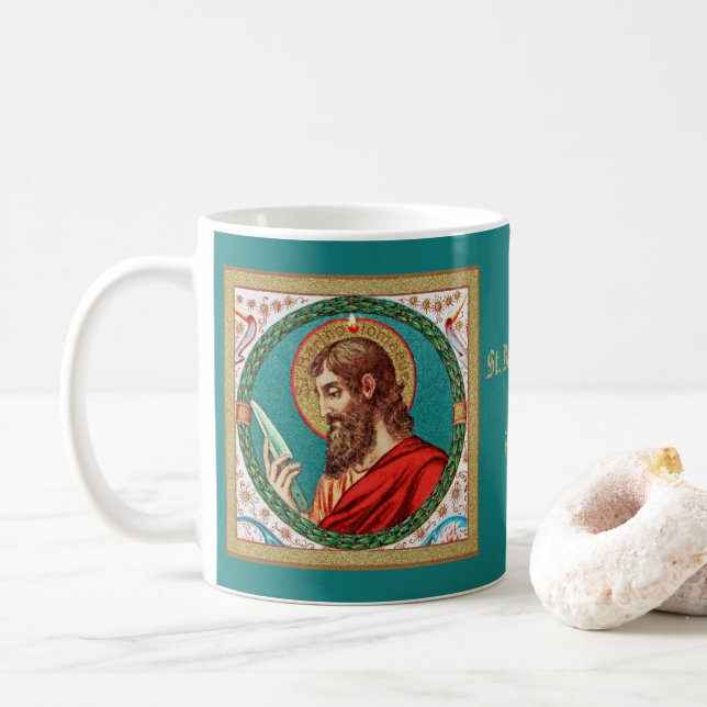 St. Bartholomew the Apostle (JMAS 03) Coffee Mug (With Donut)